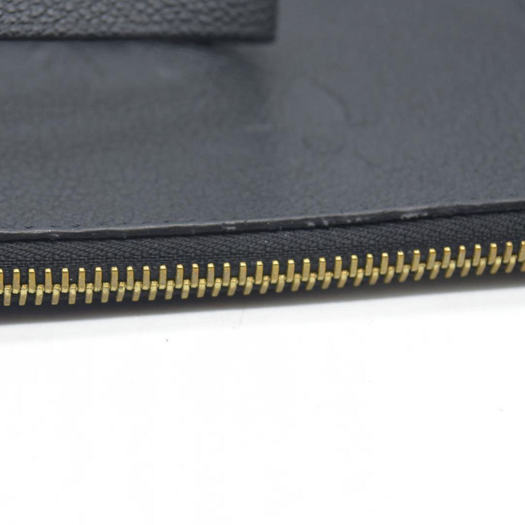 AUCTION $2710 Louis Vuitton  Empreinte Monogram Giant Neverfull MM Pochette Black