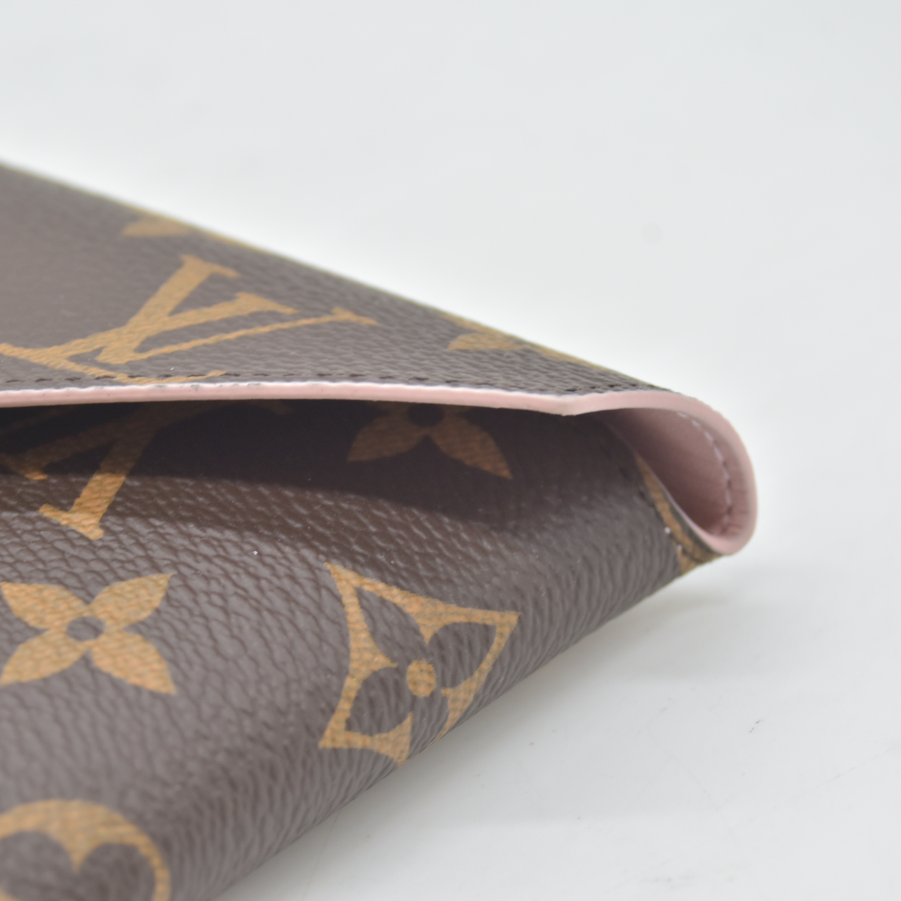 $810 LOUIS VUITTON Monogram Large Kirigami Pochette Insert Rose Ballerine RFID