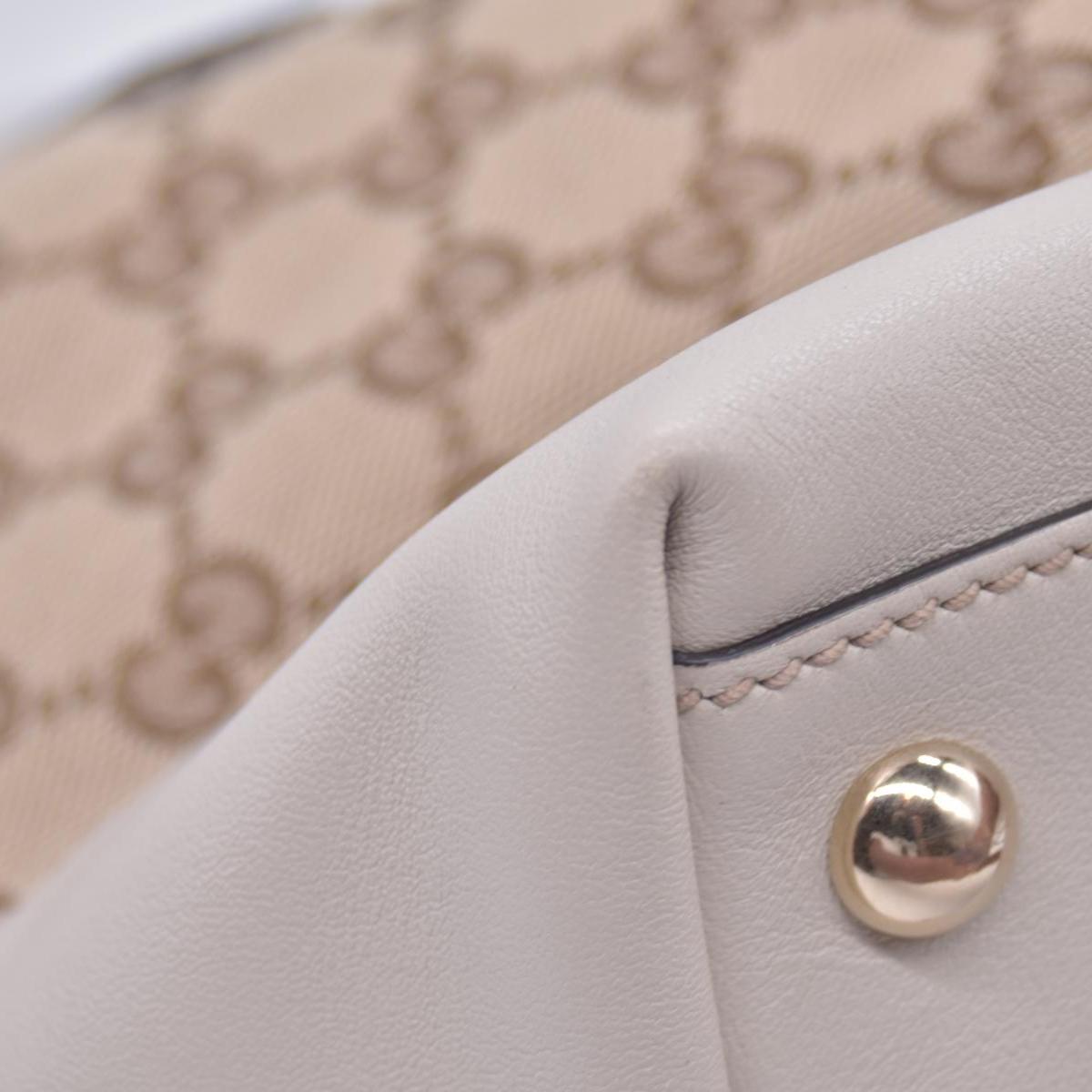 $1290 GUCCI GG Canvas Miss GG Tote Off White CONSIGNMENT