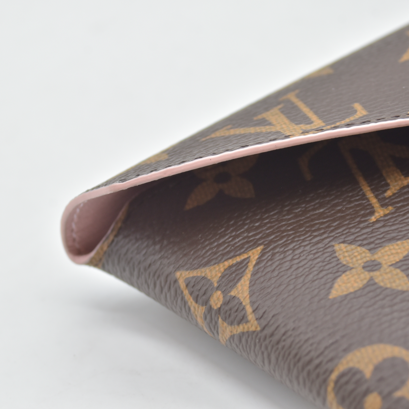 $810 LOUIS VUITTON Monogram Large Kirigami Pochette Insert Rose Ballerine RFID