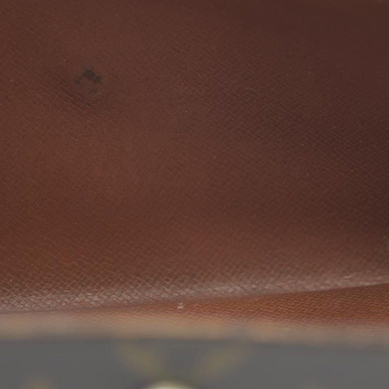 Louis Vuitton Monogram Portefeiulle Sarah Long Bifold Wallet Brown 882AN