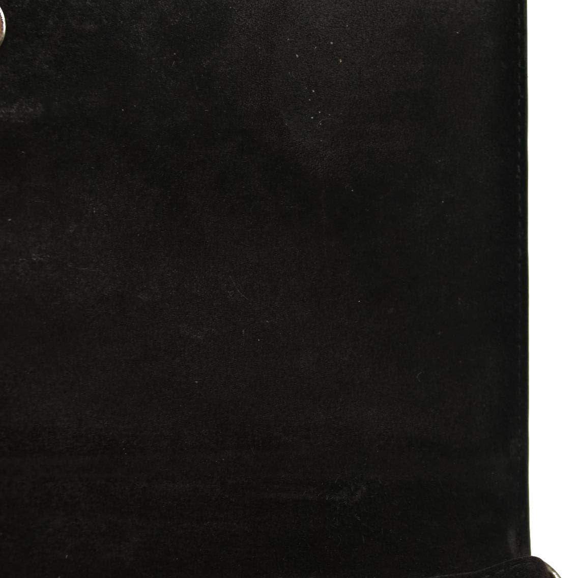 Christian Louboutin  Calfskin Pailette Spikes Paloma Clutch Black