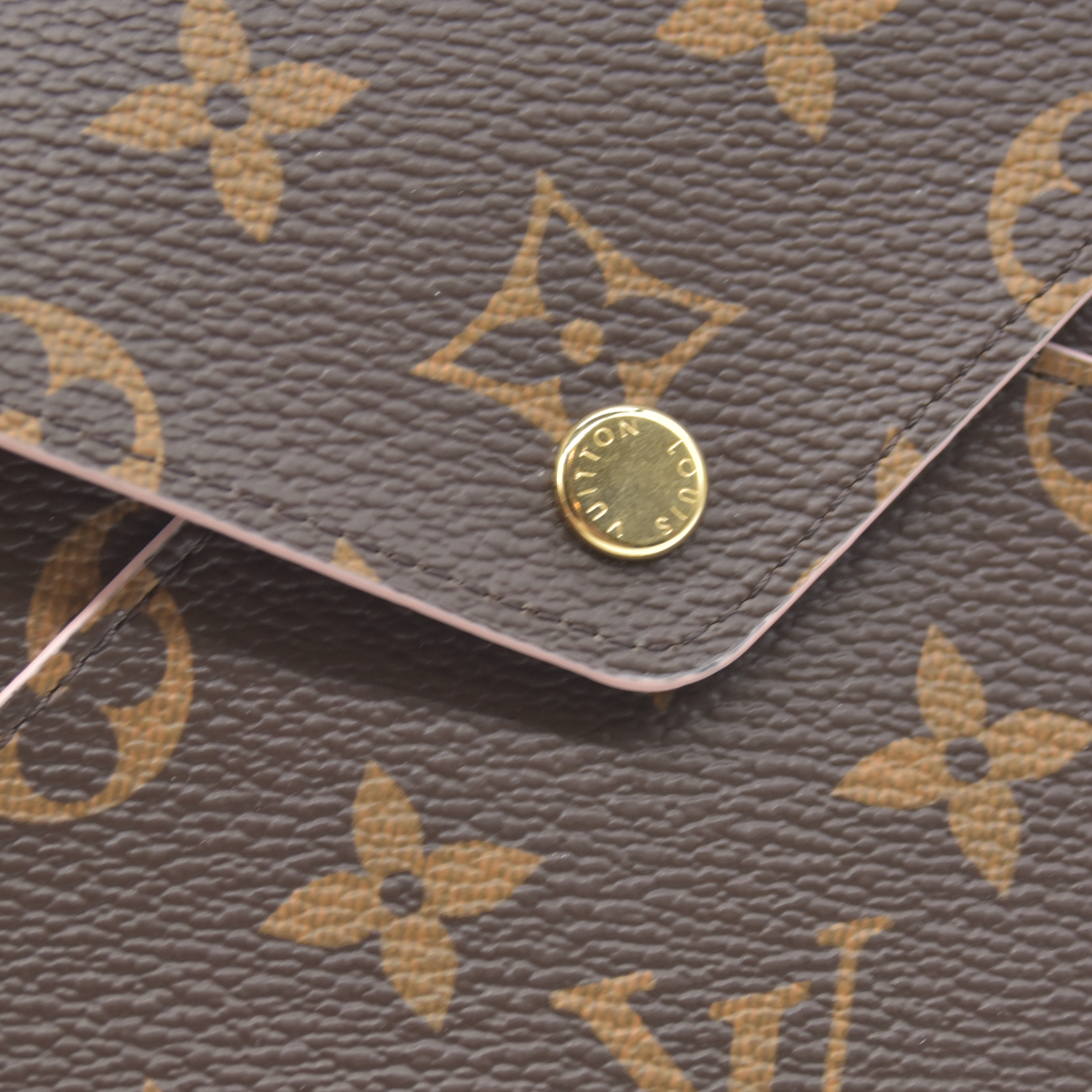 $810 LOUIS VUITTON Monogram Large Kirigami Pochette Insert Rose Ballerine RFID