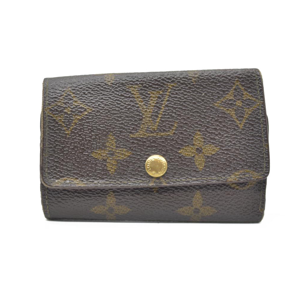$345 Louis Vuitton Monogram Multicles 6 Ring Key Case Brown FL1903