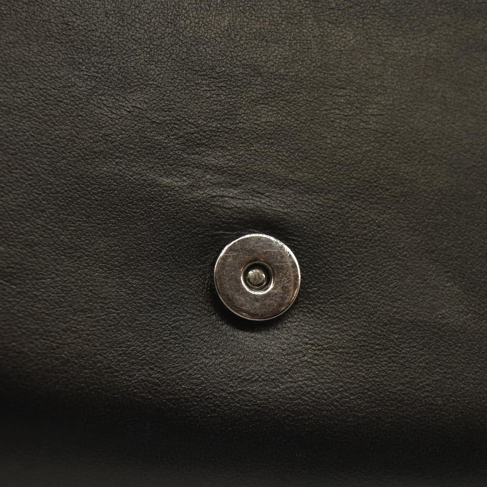 Christian Louboutin  Calfskin Pailette Spikes Paloma Clutch Black