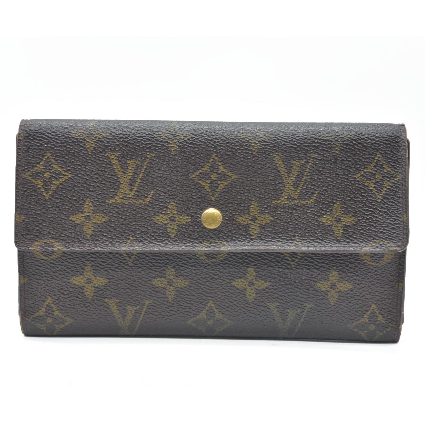 Louis Vuitton Monogram Porte Tresor International Trifold Long Wallet TH0073