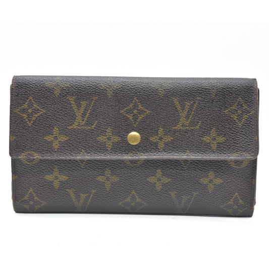 Louis Vuitton Monogram Porte Tresor International Trifold Long Wallet TH0073