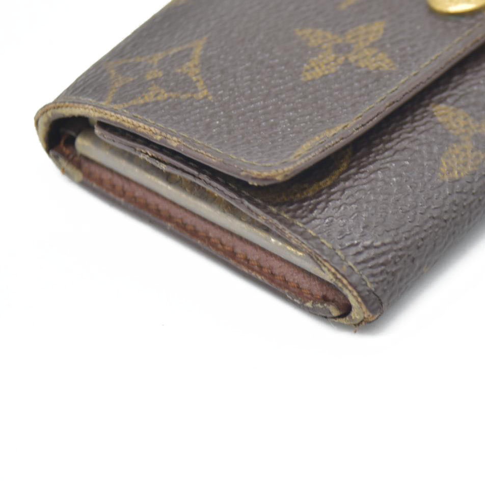 $345 Louis Vuitton Monogram Multicles 6 Ring Key Case Brown FL1903