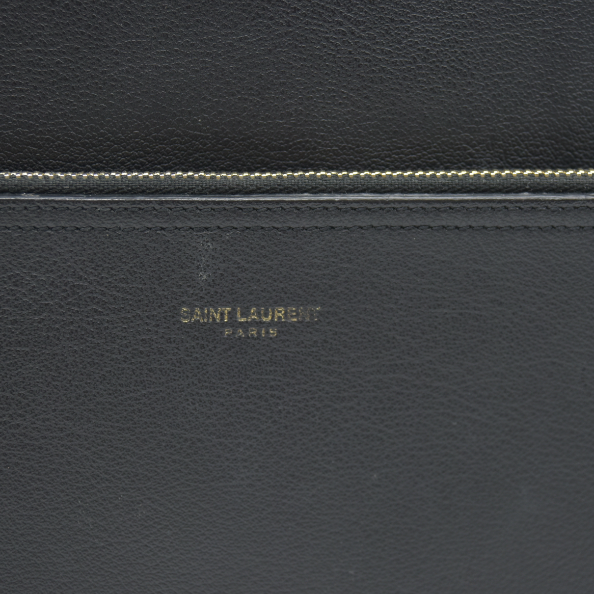 AUCTION $1550  Saint Laurent  Calfskin Large Shopping Tote Black