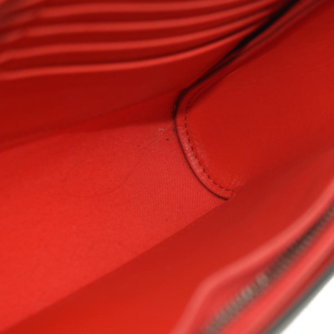 Christian Louboutin  Calfskin Pailette Spikes Paloma Clutch Black