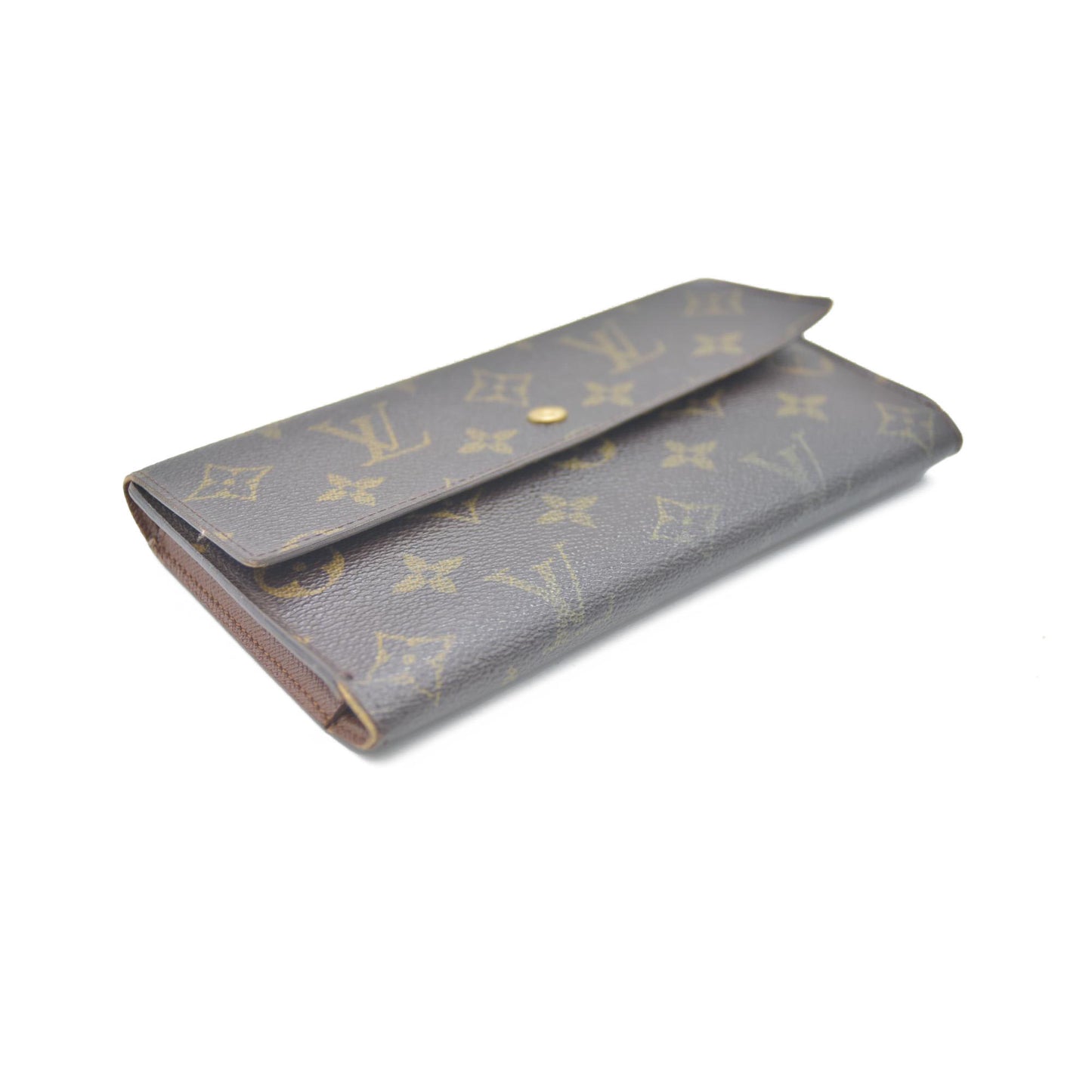 Louis Vuitton Monogram Porte Tresor International Trifold Long Wallet TH0073