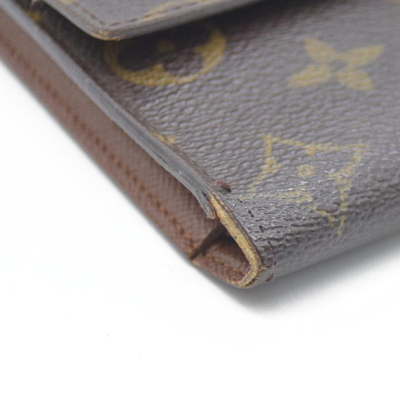 Louis Vuitton Monogram Porte Tresor International Trifold Long Wallet TH0073