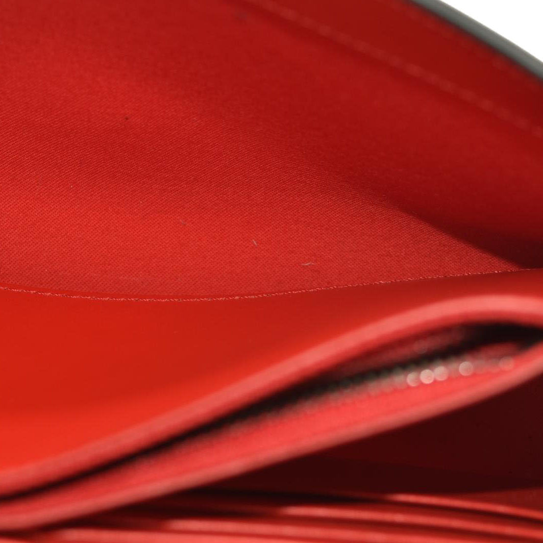 Christian Louboutin  Calfskin Pailette Spikes Paloma Clutch Black