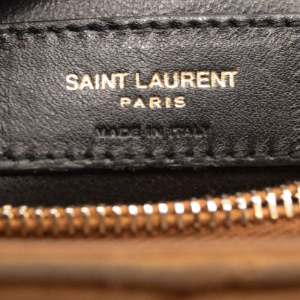 Saint Laurent Small Beige Suede Loulou Shoulder Bag YSL Monogram