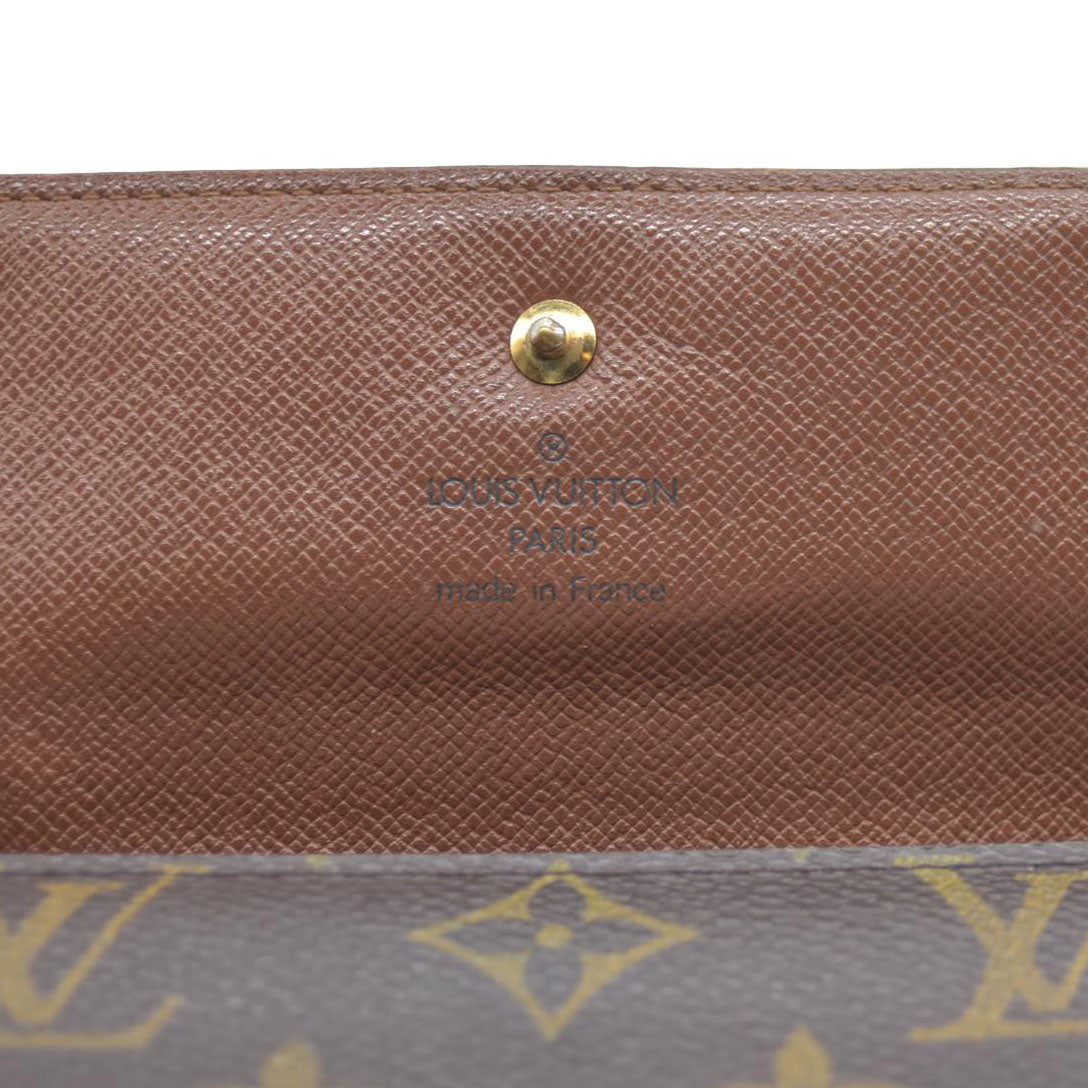 Louis Vuitton Monogram Porte Tresor International Trifold Long Wallet TH0073