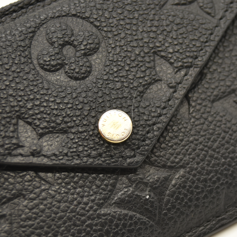 Louis Vuitton  Empreinte Recto Verso Card Holder Black RFID