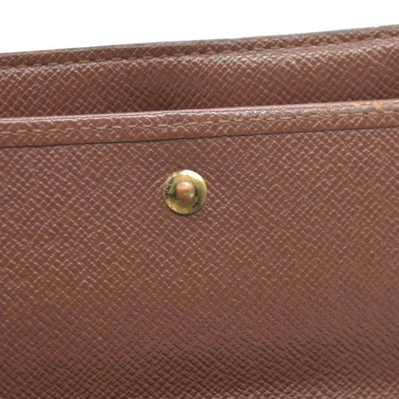 Louis Vuitton Monogram Porte Tresor International Trifold Long Wallet TH0073