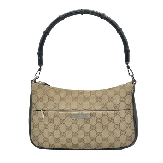 $1100 CONSIGNMENT Gucci GG Canvas Top Handle Bag Vintage