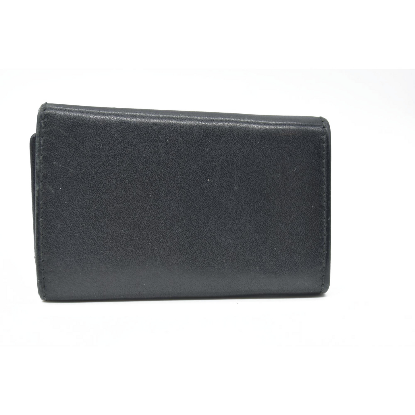 $350 GUCCI G Logo Leather 6 Ring Key Case Black