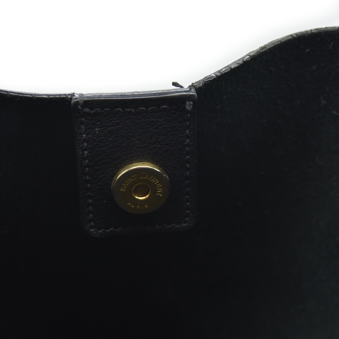 AUCTION $1550  Saint Laurent  Calfskin Large Shopping Tote Black