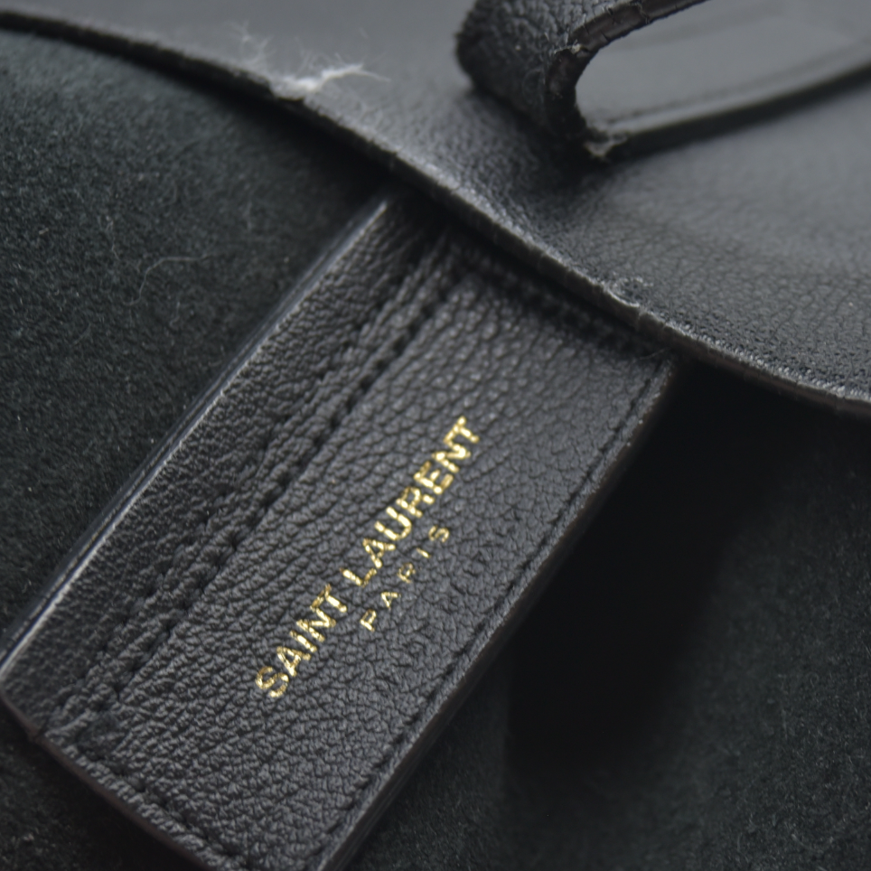 AUCTION $1550  Saint Laurent  Calfskin Large Shopping Tote Black