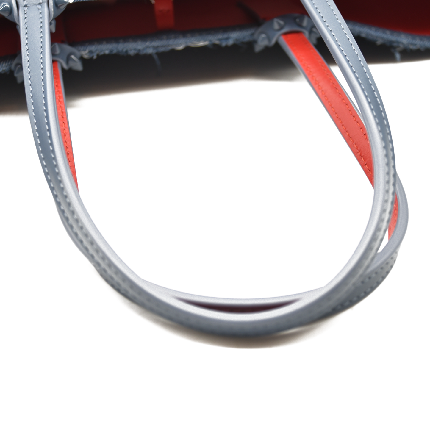 Christian Louboutin cabata small leather-trim tote denim