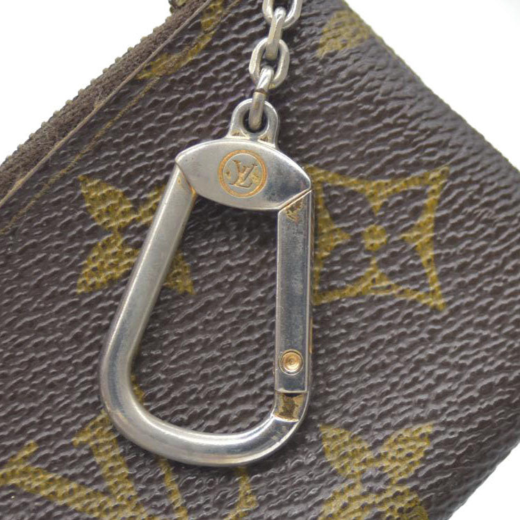 Louis Vuitton Monogram Pochette Cles Wallet Coin Purse Brown 874ET