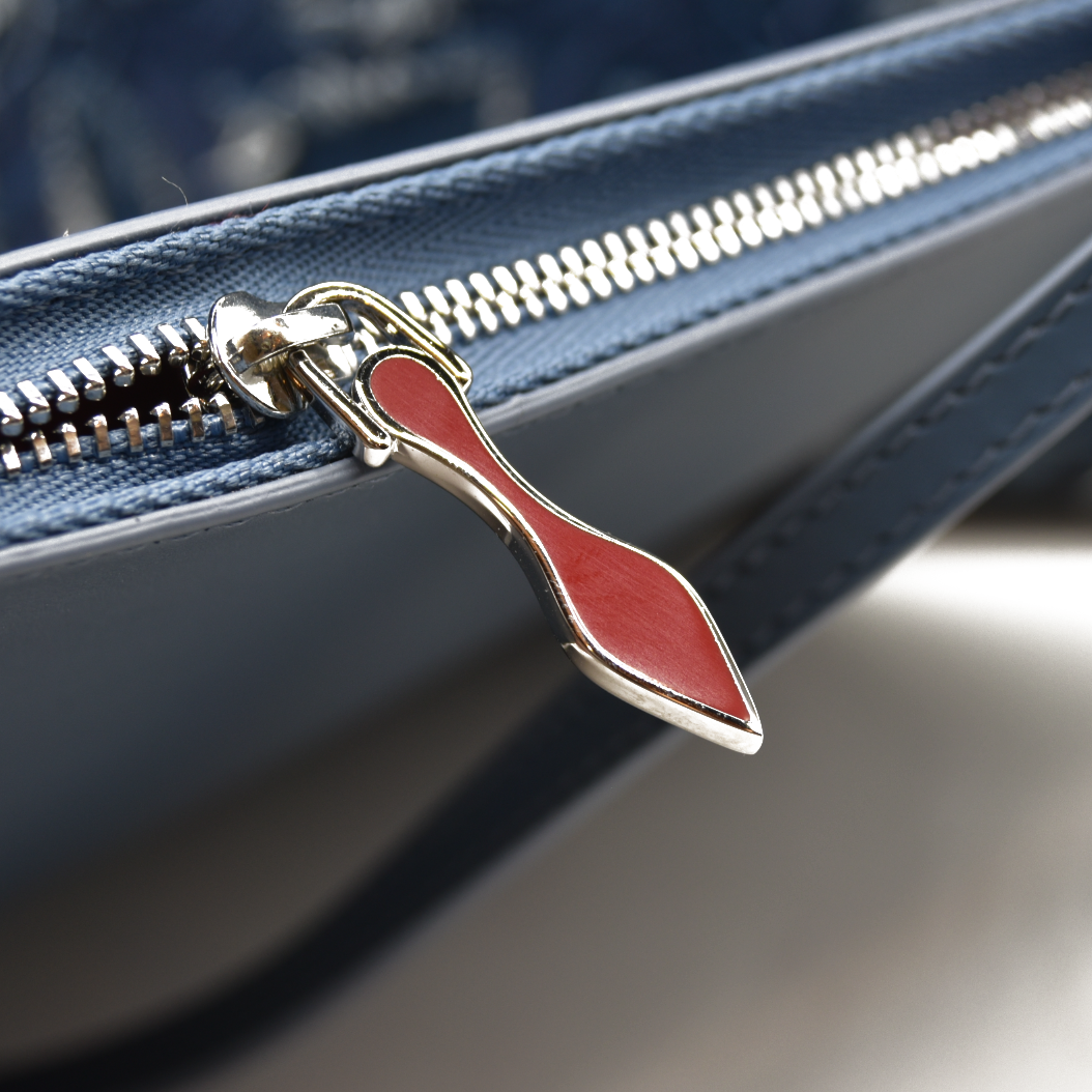 Christian Louboutin cabata small leather-trim tote denim