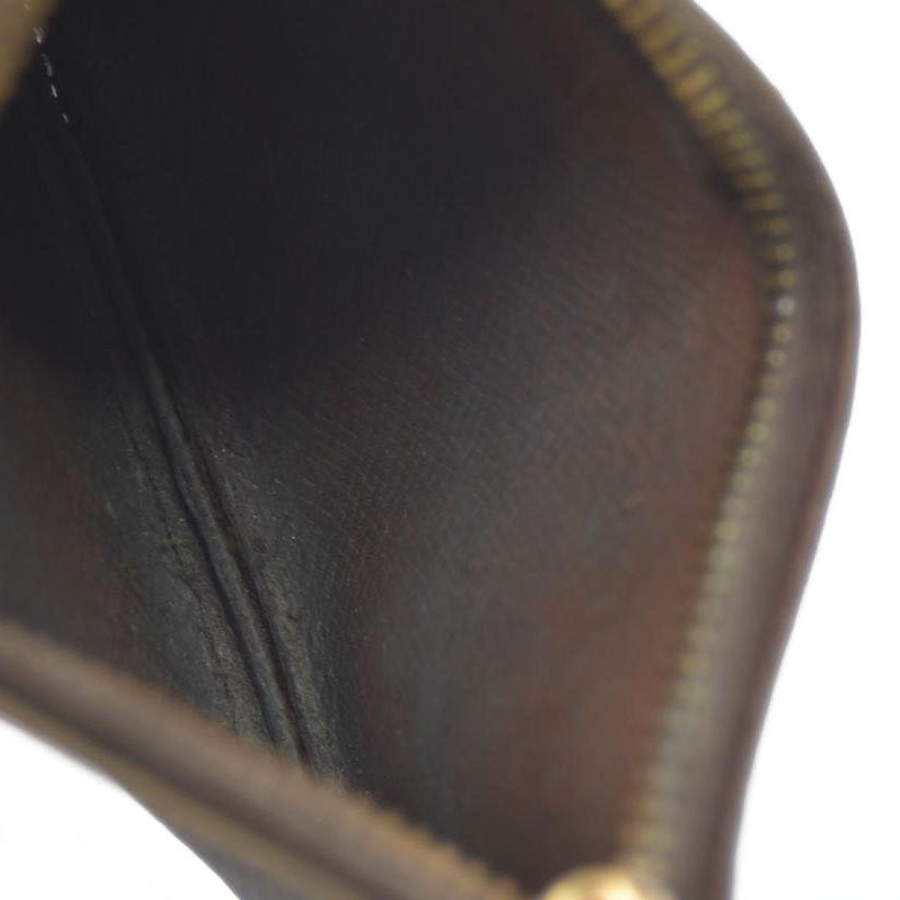 Louis Vuitton Monogram Pochette Cles Wallet Coin Purse Brown 874ET