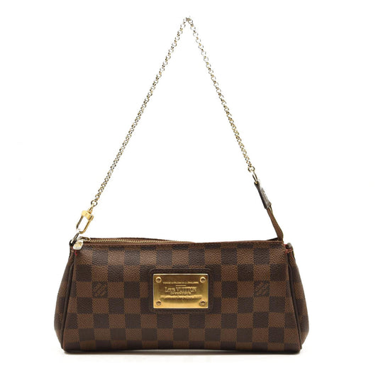 LOUIS VUITTON Damier Ebene Eva Clutch