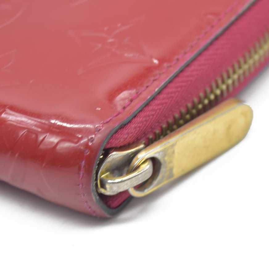 $840 Louis Vuitton Monogram Vernis Zippy Zip Around Long Wallet CA0123
