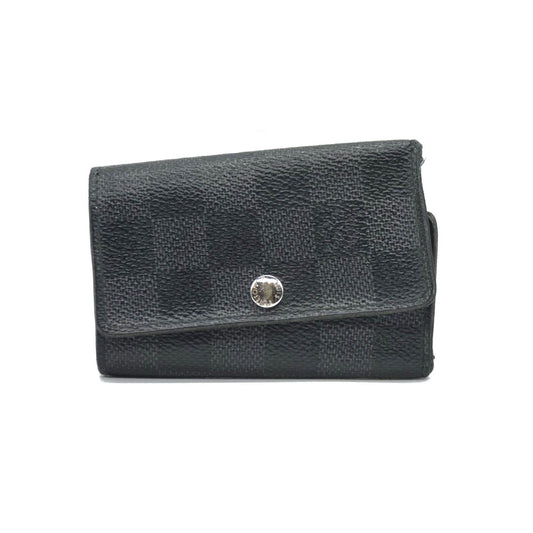 Louis Vuitton Damier Graphite Multicles 6 Ring Key Case Black CT4131