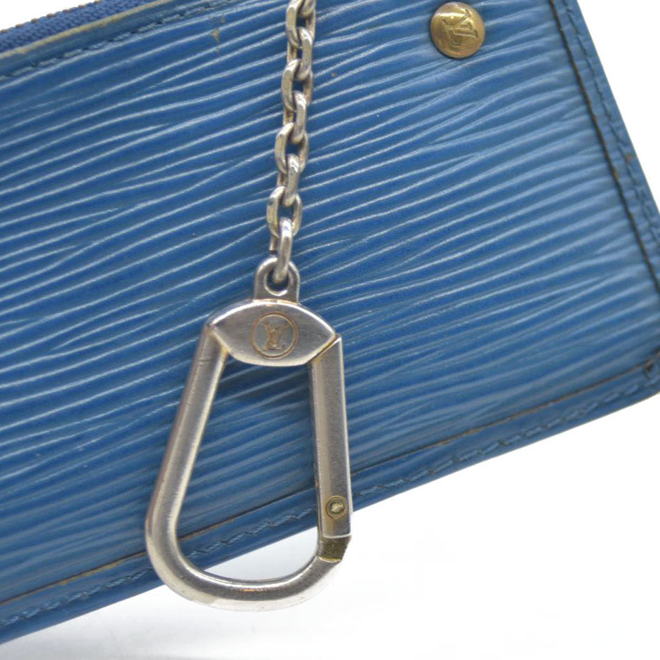Louis Vuitton Epi Key Pouch Blue CA0995