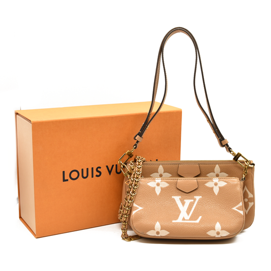 Louis Vuitton Empreinte Monogram Giant Multi Pochette Accessories Arizona Creme