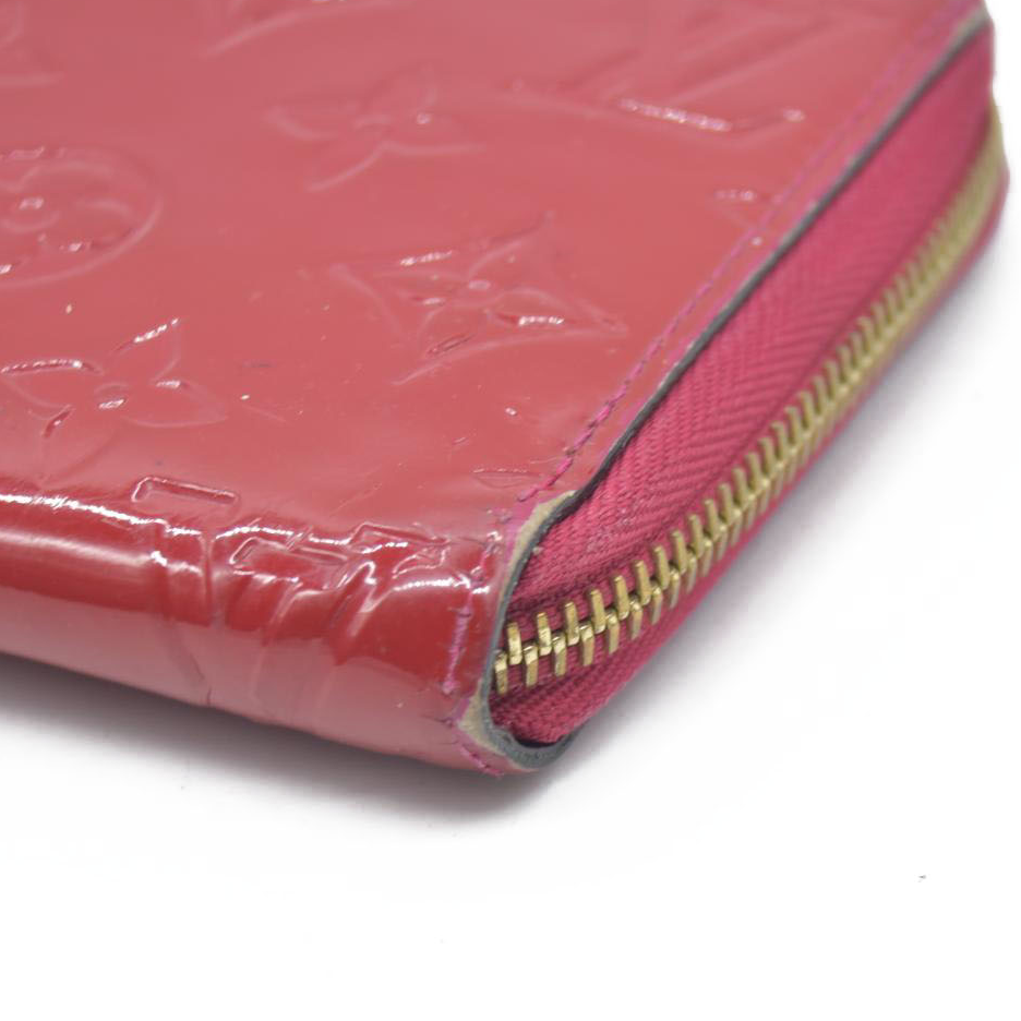 $840 Louis Vuitton Monogram Vernis Zippy Zip Around Long Wallet CA0123