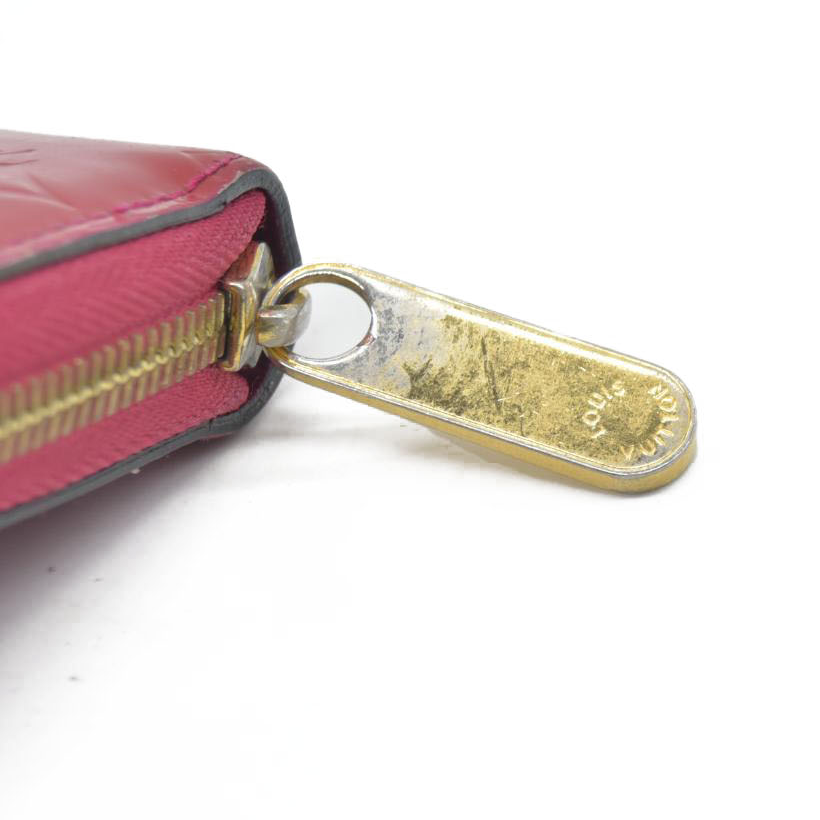 $840 Louis Vuitton Monogram Vernis Zippy Zip Around Long Wallet CA0123