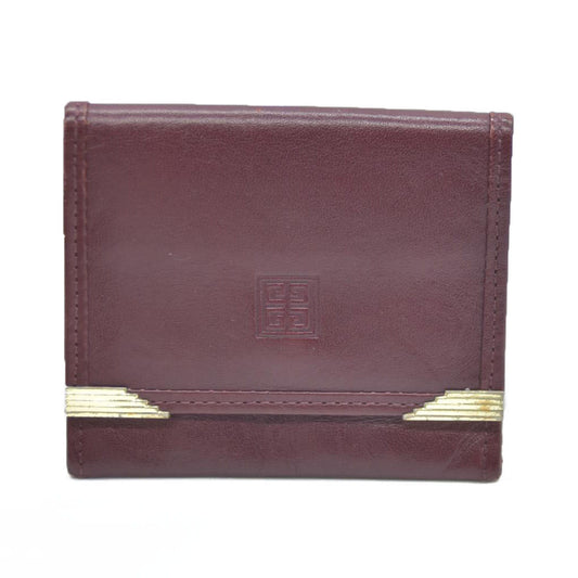 Givenchy Burgundy with Gold Hardware Coin Purse