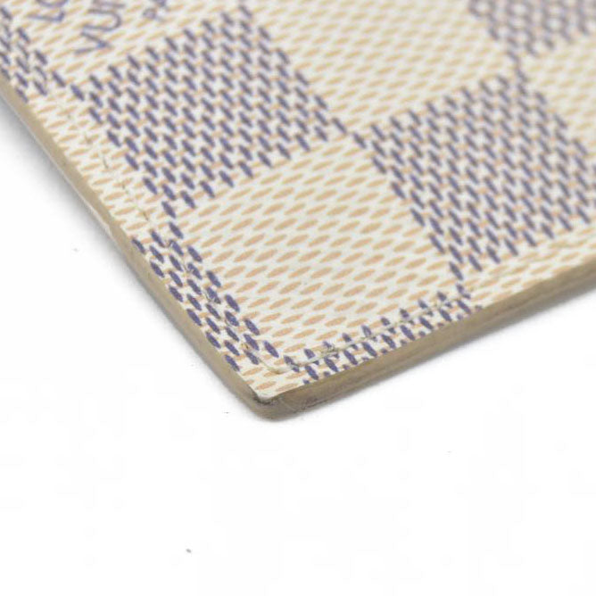 $1580 Louis Vuitton Damier Azur Pochette Félicie Wallet Zippered Insert Rose Ballerine