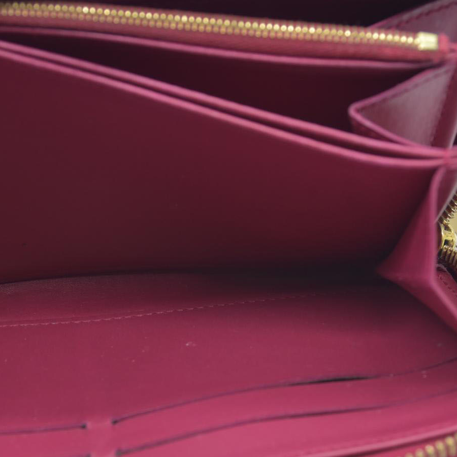 $840 Louis Vuitton Monogram Vernis Zippy Zip Around Long Wallet CA0123