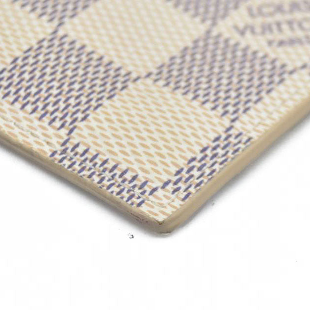 $1580 Louis Vuitton Damier Azur Pochette Félicie Wallet Zippered Insert Rose Ballerine