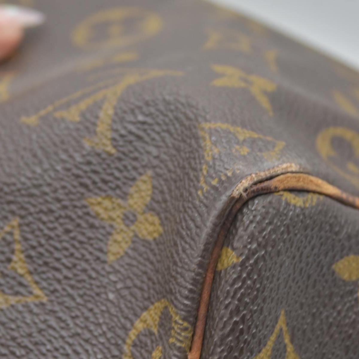 1998 $1490 Louis Vuitton Speedy 25 Handbag Monogram Brown SP1928