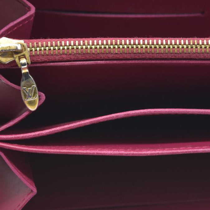 $840 Louis Vuitton Monogram Vernis Zippy Zip Around Long Wallet CA0123