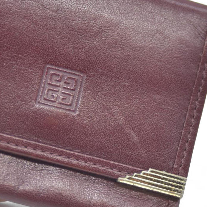 Givenchy Burgundy with Gold Hardware Coin Purse