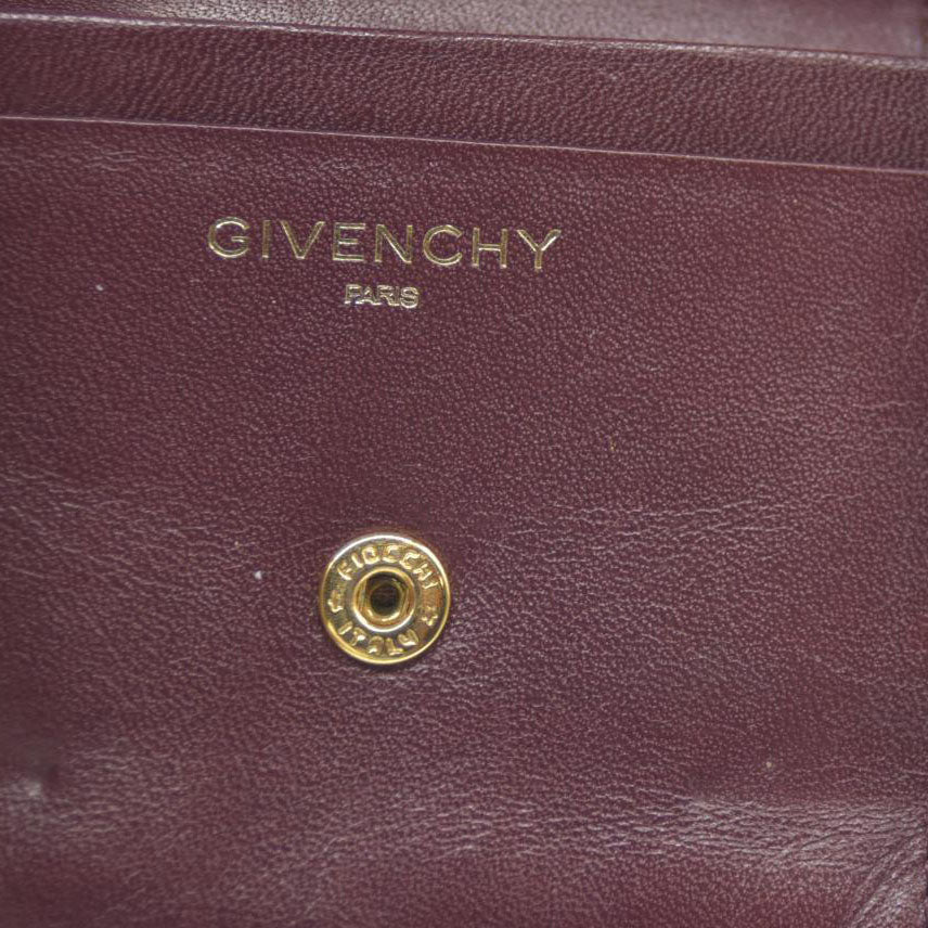 Givenchy Burgundy with Gold Hardware Coin Purse