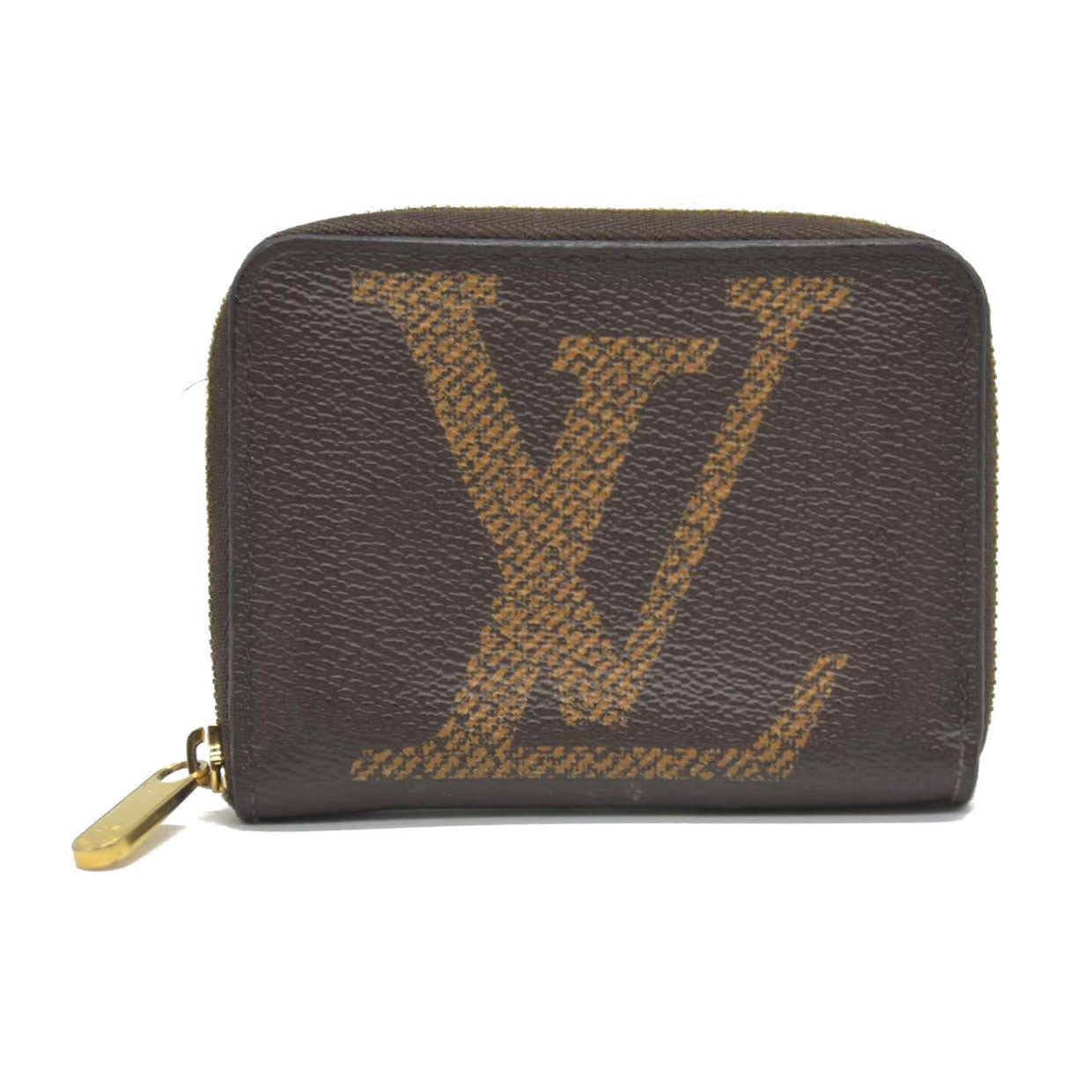 Louis Vuitton Monogram Giant Zippy Coin Purse Wallet Brown SN3200