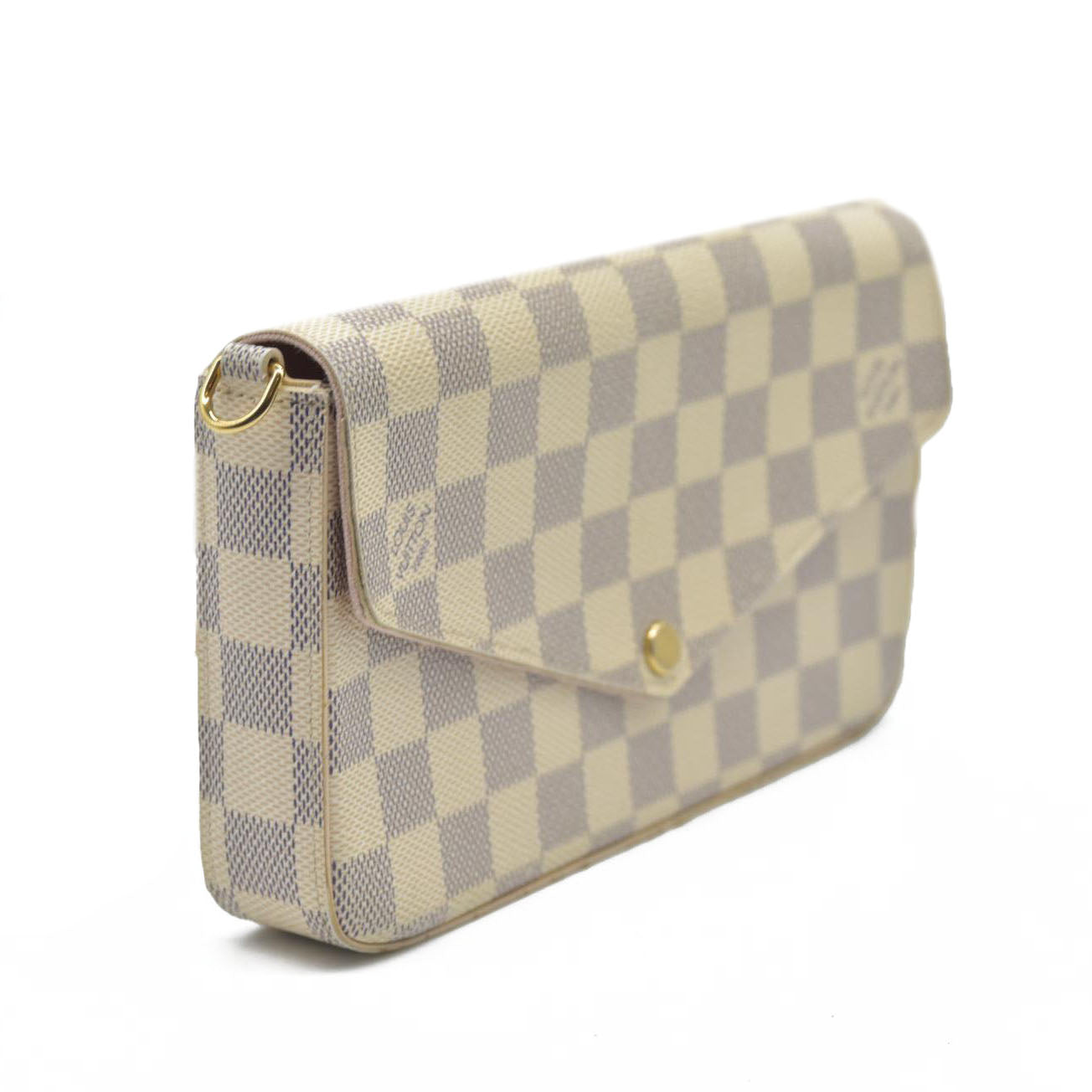$1580 Louis Vuitton Damier Azur Pochette Félicie