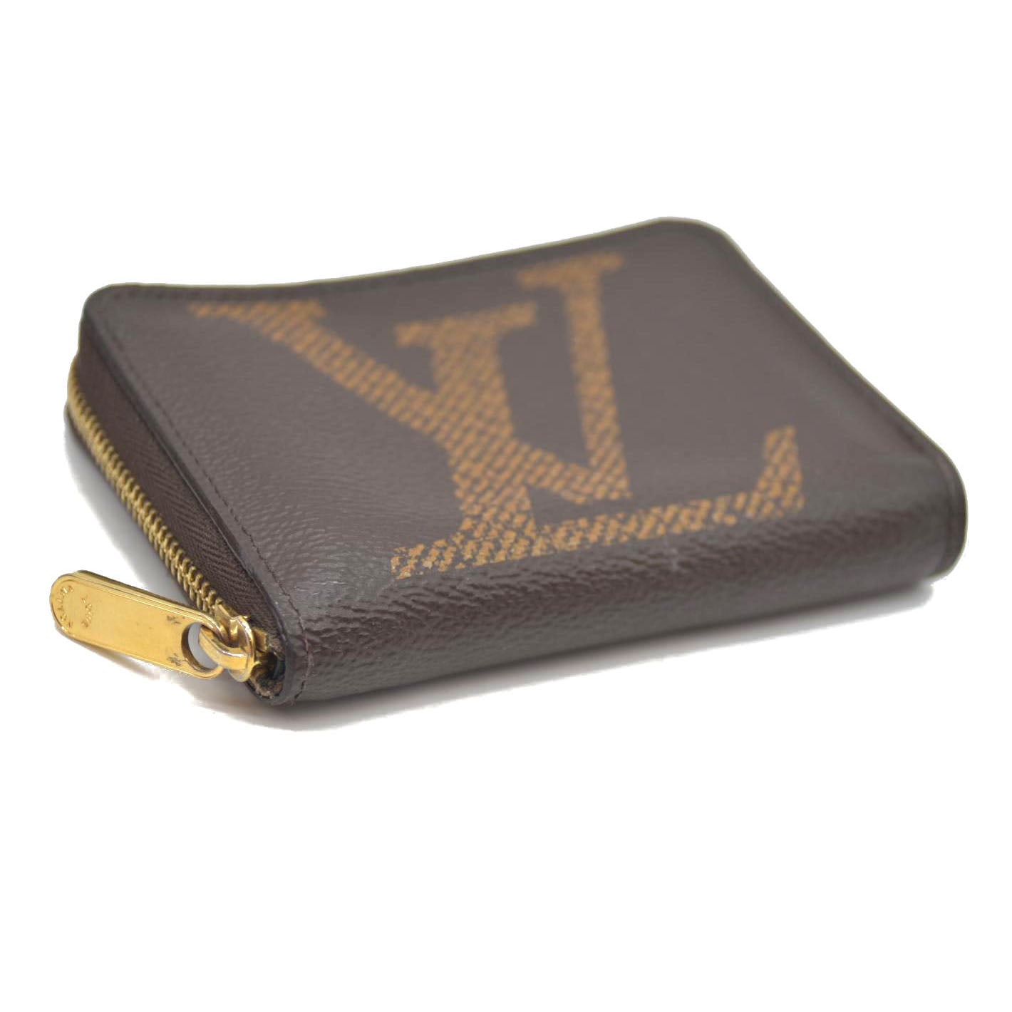 Louis Vuitton Monogram Giant Zippy Coin Purse Wallet Brown SN3200