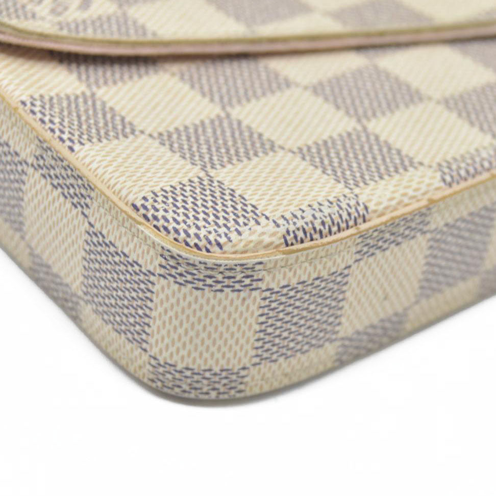 $1580 Louis Vuitton Damier Azur Pochette Félicie