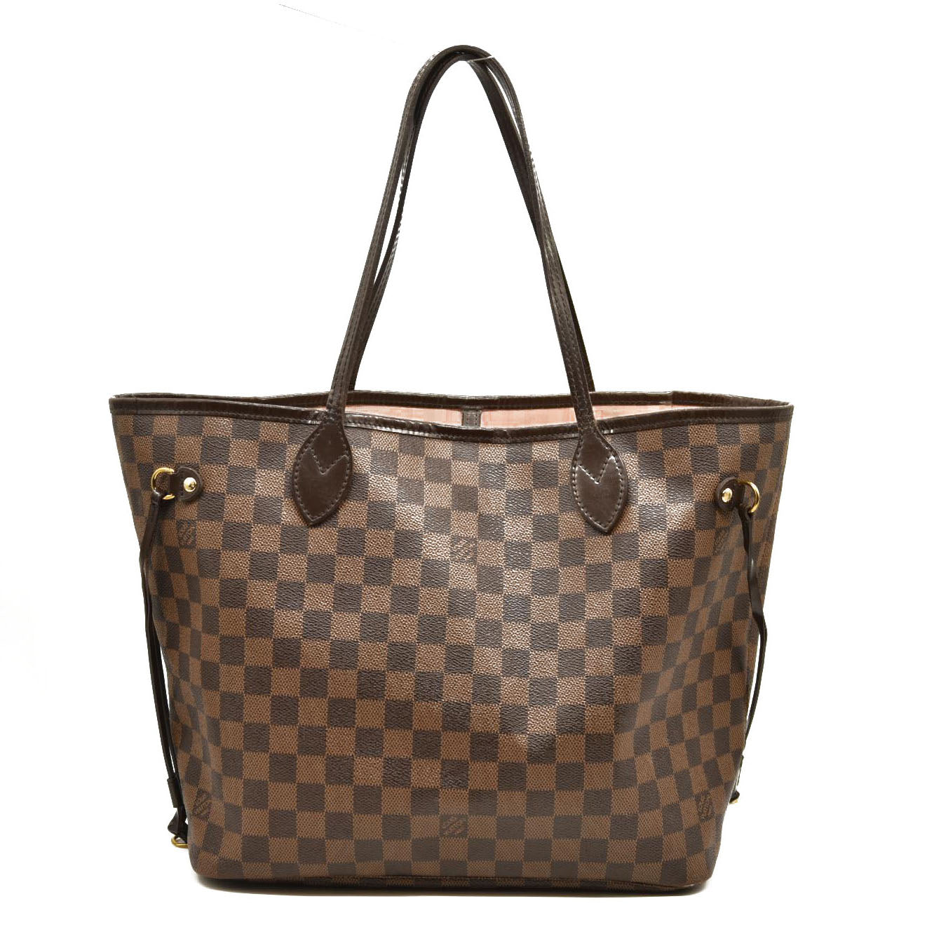 LOUIS VUITTON  Damier Ebene Neo Neverfull MM Rose Ballerine AR5106