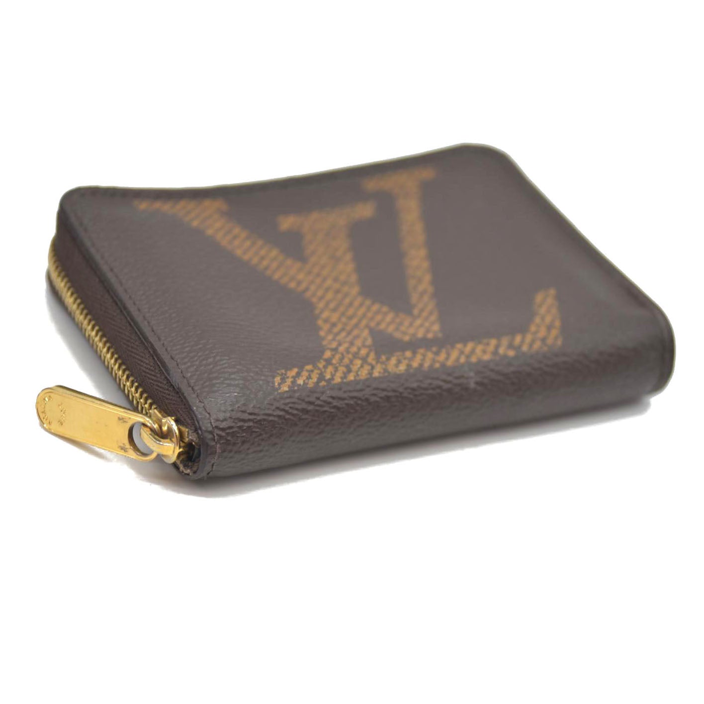 Louis Vuitton Monogram Giant Zippy Coin Purse Wallet Brown SN3200